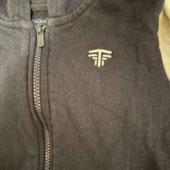 boy kid tahari jacket with hoodie size 6 full zipper pocket both sides - Picture 3 of 5